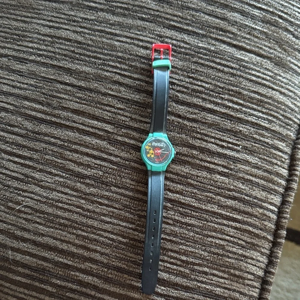 Coke cola Smartwatch with Musical Theme - Green and Black